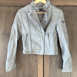 Gray Moto Jacket
